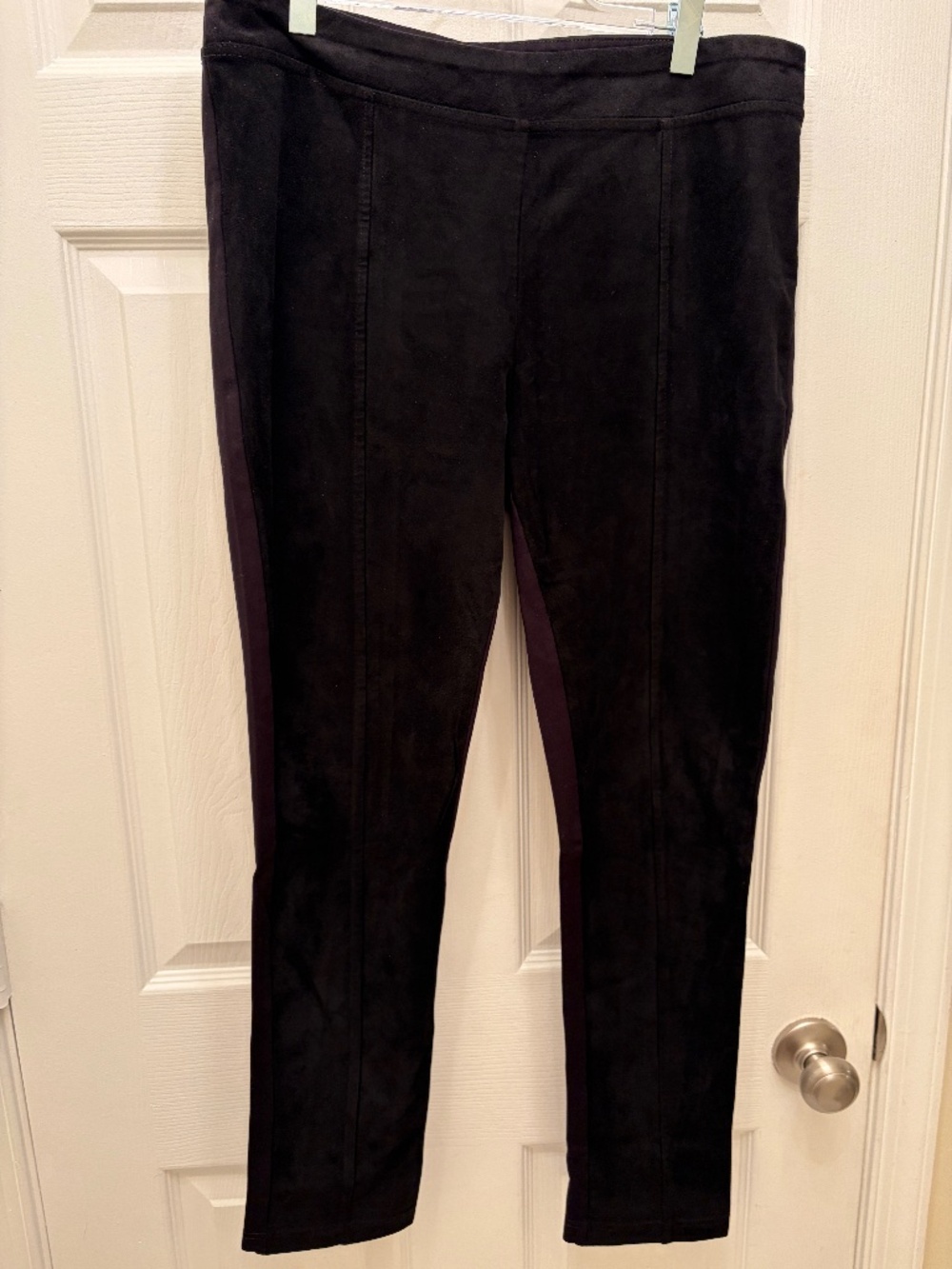 Calvin Klein Black Suede Leggings